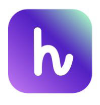 h on a soft plum tile