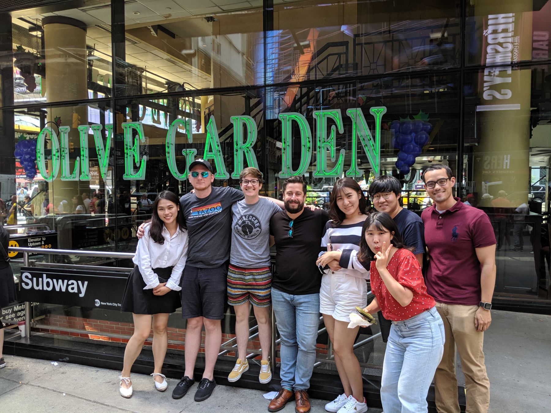 The team in midtown Manhattan